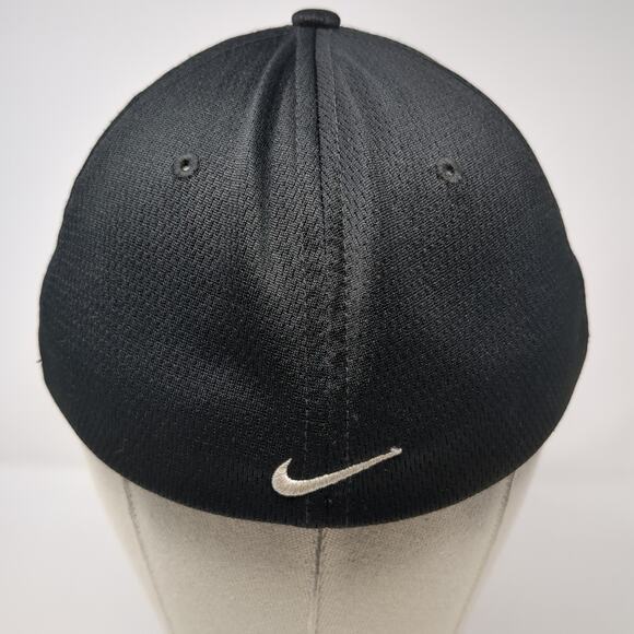 NDCL Fitted Baseball Cap Black M Embroidered Vented Holes Nike Legacy91 Dri-Fit - Picture 6 of 9